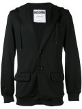 hooded logo blazer