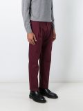 pleat detail chino trousers