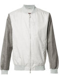 contrast bomber jacket 