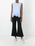 embroidered hem tank 