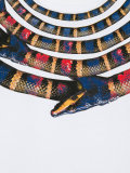 snake print T-shirt 