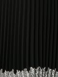 lace hem pleated dress