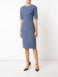 checked midi dress