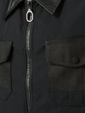 cropped zip front shirt jacket
