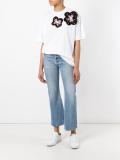 embroidered appliqué T-shirt