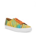 stitch stripe lace-up sneakers
