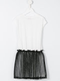 pleated skirt T-shirt dress
