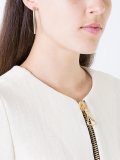 'Mixed Smooth Stick and Circle' earrings