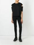 slit shortsleeves T-shirt