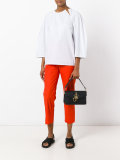 'w' plaque shoulder bag