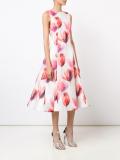 floral flared dress