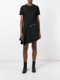 zip detail fitted dress