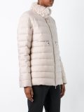 zipped puffer jacket