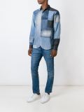 patchwork denim shirt