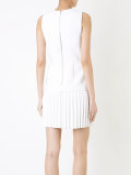 pleated mini dress