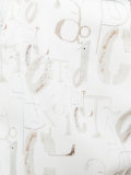 skinny, cropped trouser in alphabet print