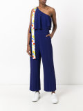 one shoulder frill jumpsuit 
