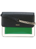 colour-block cross body bag