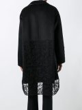floral lace panel coat 
