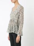 flared waist blouse 