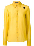 beaded logo detail shirt