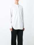 band collar shirt