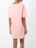 boat neck embellished dress