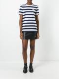 striped 'Eyes' T-shirt 