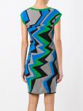 geometric pattern knitted dress