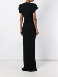 long shoulder pad dress