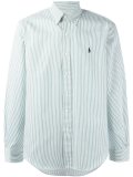 striped button down shirt