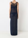 round neck lace beach dress