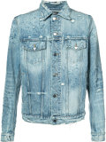 bleached denim jacket