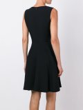 zippered fit and flare dress