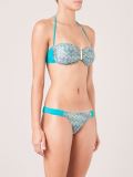 printed bandeau bikini set