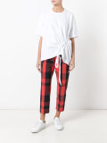 gathered detail T-shirt 