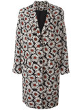 floral print buttoned coat