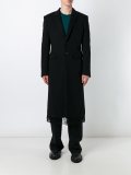 fringe trim long coat