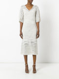 knitted V-neck dress 