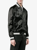 panther motif bomber jacket