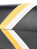 arrow stripe clutch
