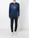 floral logo henley