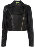 asymmetric zip biker jacket