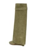 Shark Lock knee high boots