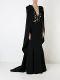 v-neck embellished gown 