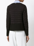 collarless puffer jacket