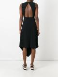 cut-out back midi dress