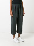 striped cropped trousers