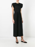 frill sleeve maxi dress 