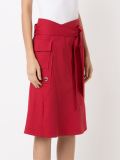 panelled mid-length skirt